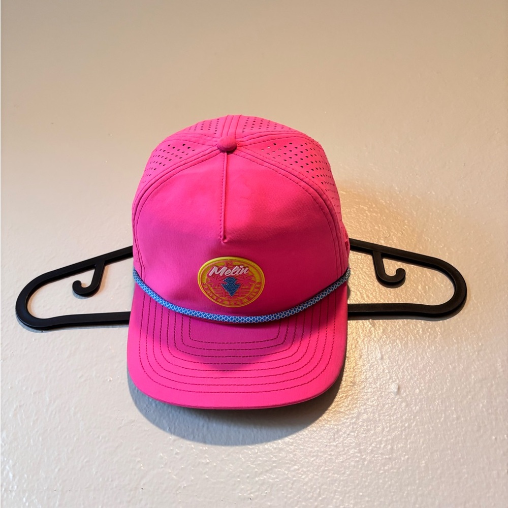 Melin Brand Pink and Yellow Structured Baseball Hat